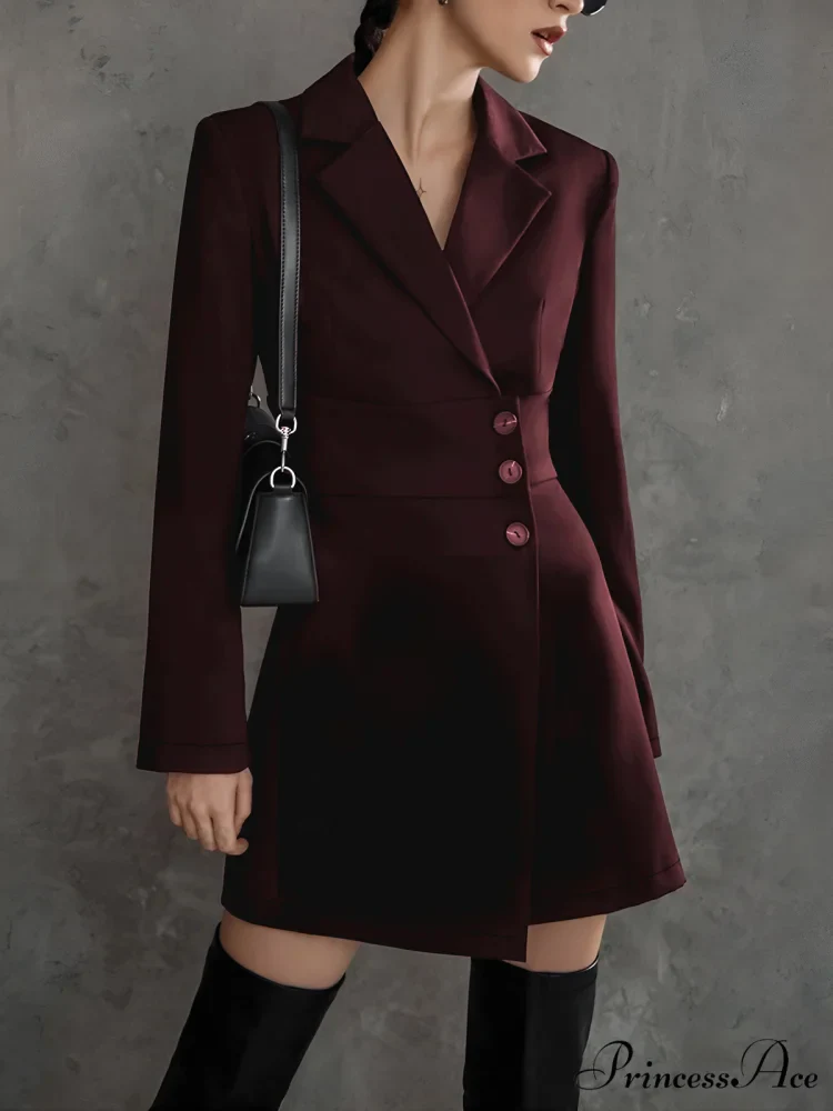 First Choice Blazer Trendy Long Sleeve Short Dress - Image 7