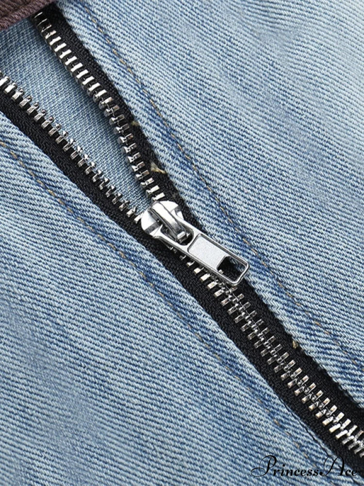 Buckle Belt Pu Trendy Black Mini Skirt - Image 5