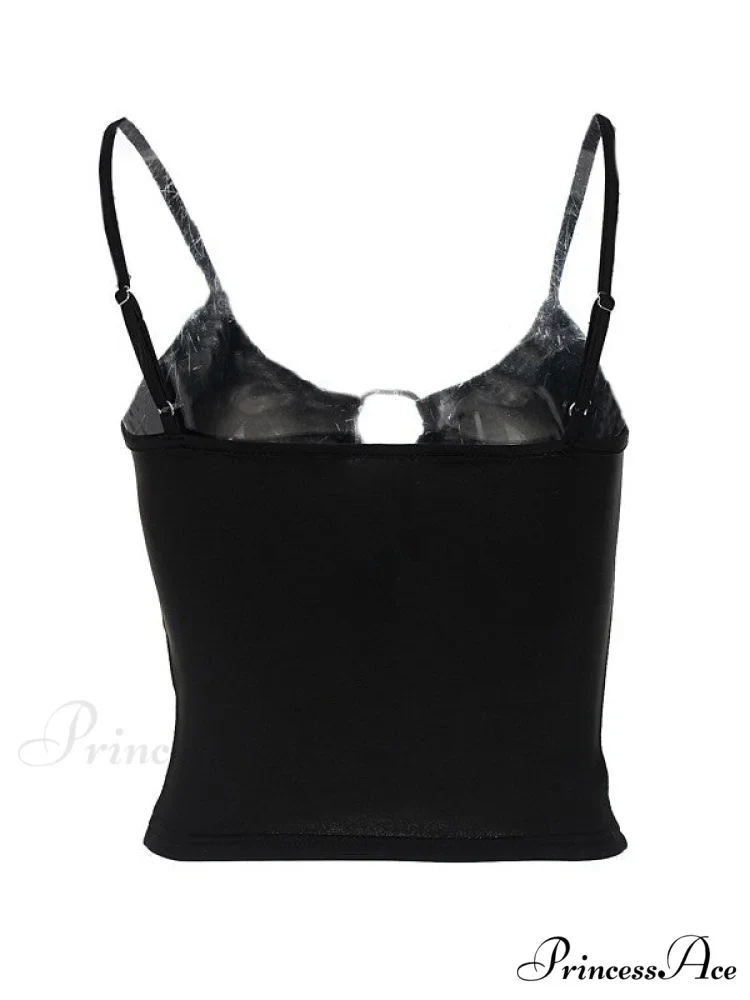 Buckle Strap Black Trendy Bodycon Mini Dress - Image 10