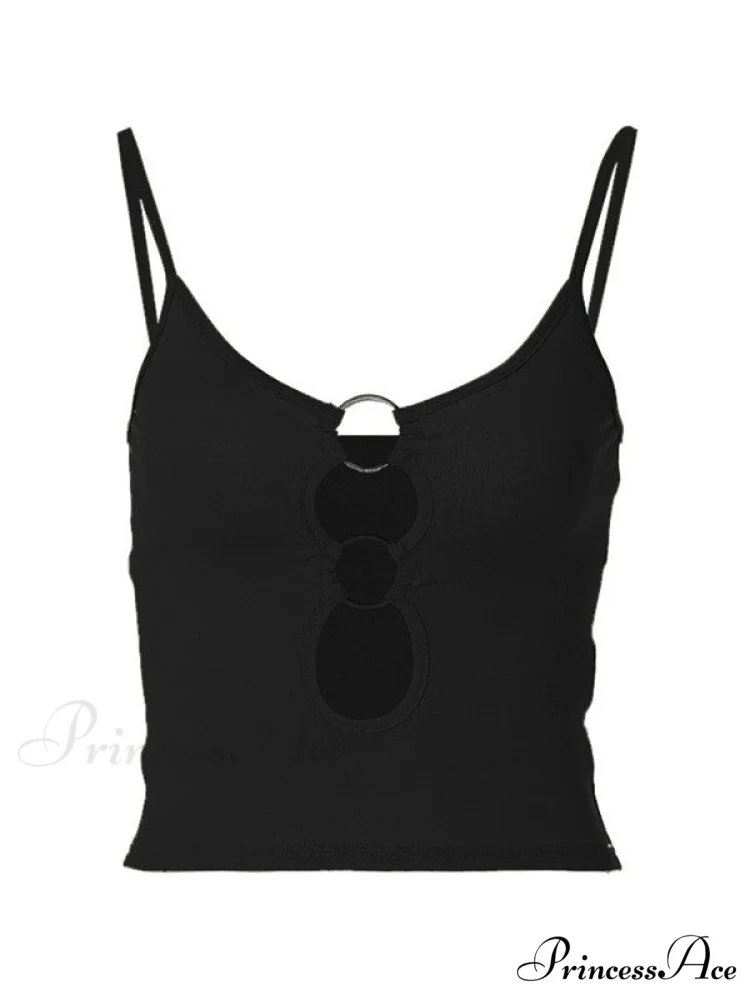 Buckle Strap Black Trendy Bodycon Mini Dress - Image 9