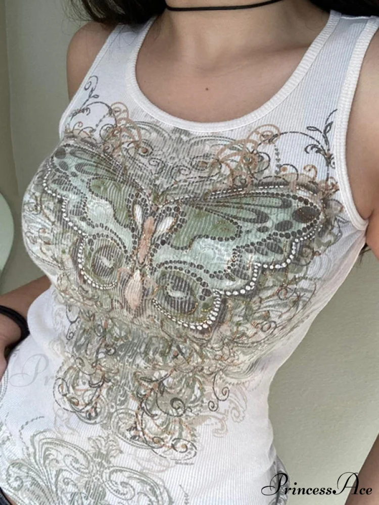 Butterfly Charm Graceful Silver Bandeau Top - Image 2