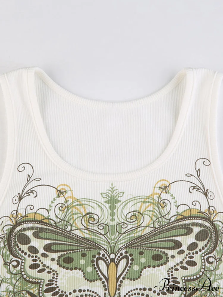 Butterfly Charm Graceful Silver Bandeau Top - Image 4