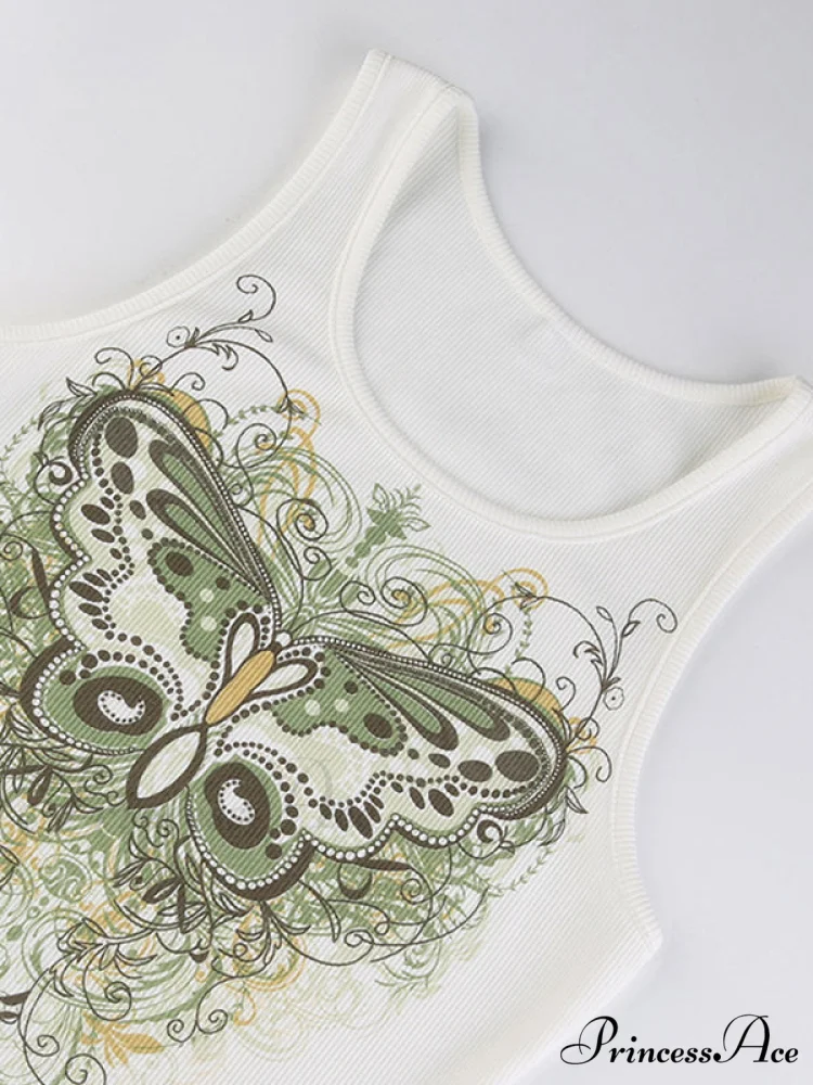 Butterfly Charm Graceful Silver Bandeau Top - Image 5