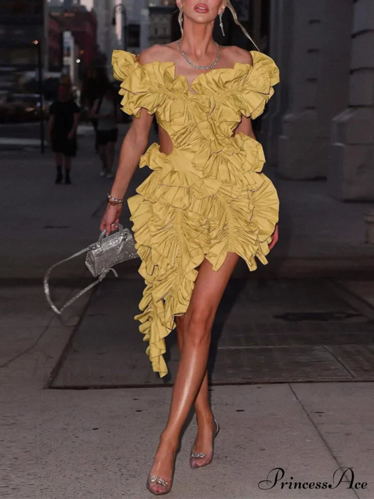Butterfly Short Sleeve Trendy Bodycon Mini Dress - Image 9