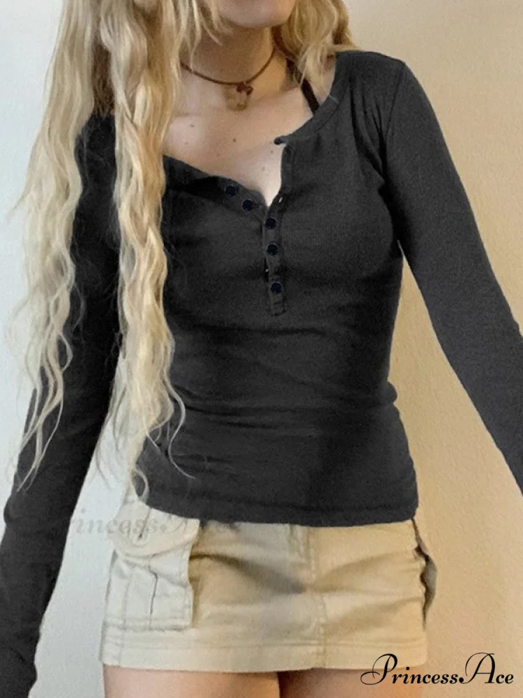 Button Distressed Graceful Denim Mini Dress - Image 2