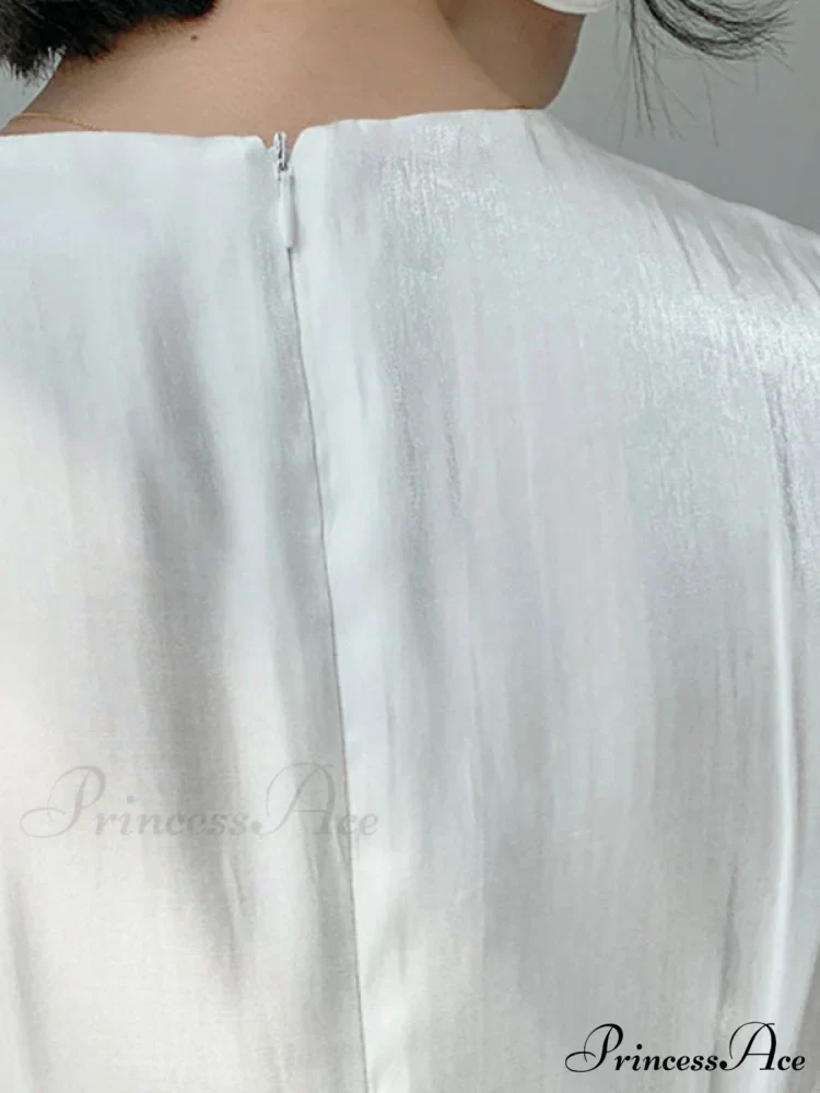 Button Embellished Long Trendy Sleeve Midi Dress - Image 3