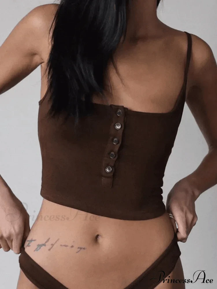 Button Front Graceful Corset Top - Image 3