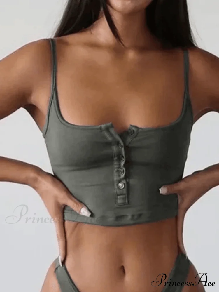 Button Front Graceful Corset Top - Image 5