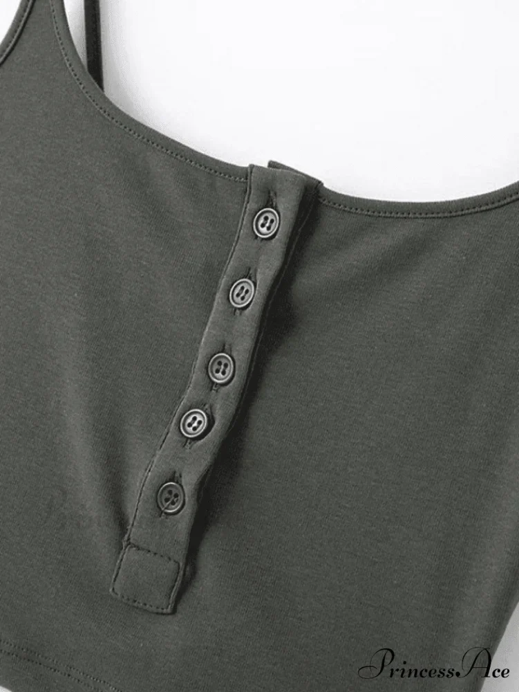 Button Front Graceful Corset Top - Image 9