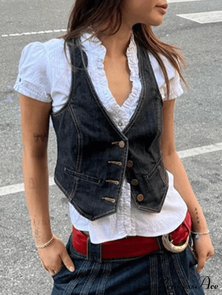 Button Up Eyelet Trendy Embroidery Midi Dress - Image 2