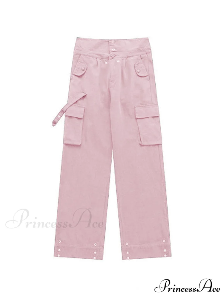 Buttoned Green Graceful Baggy Boyfriend Jeans - Image 21