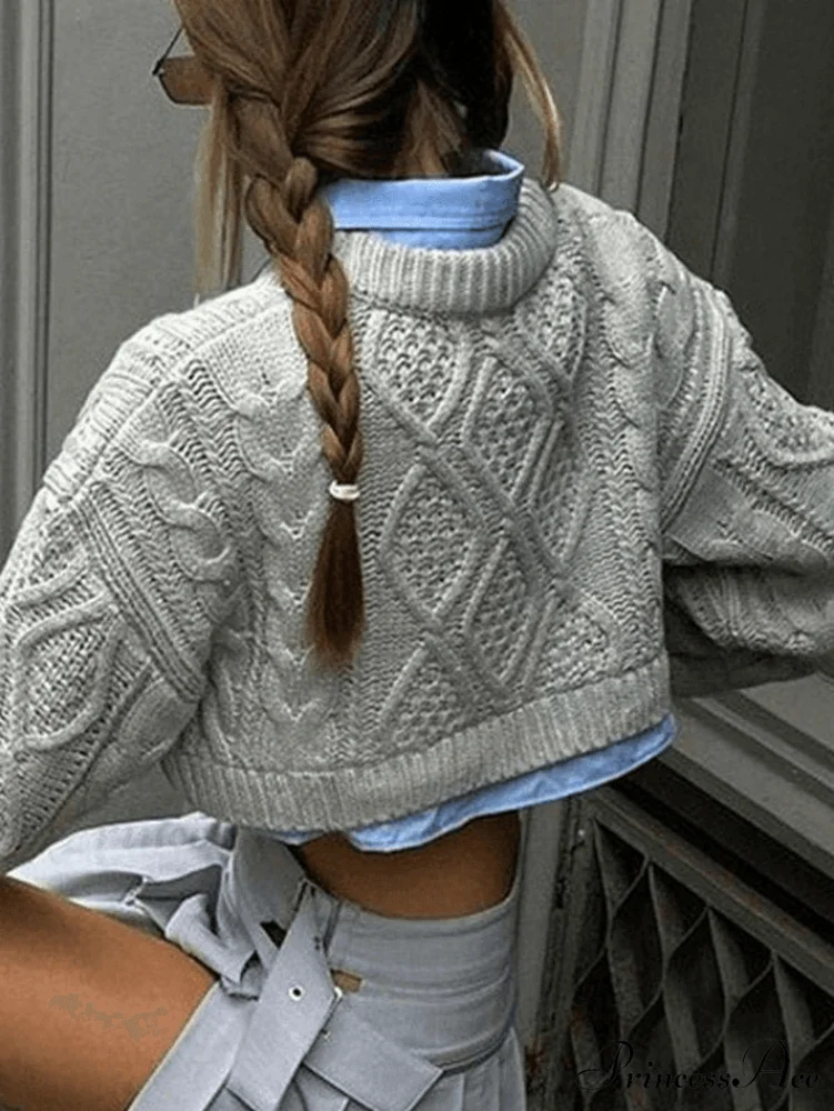 Cable Knit Graceful Crop Cami Top - Image 11