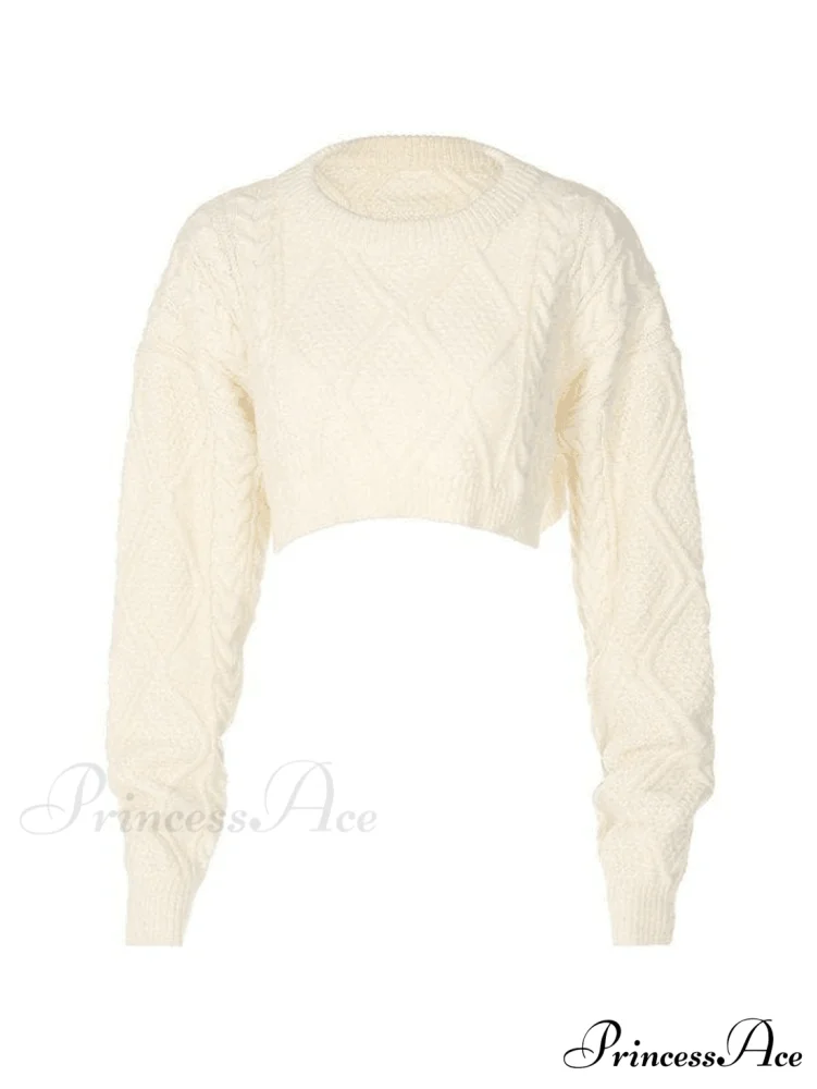 Cable Knit Graceful Crop Cami Top - Image 5