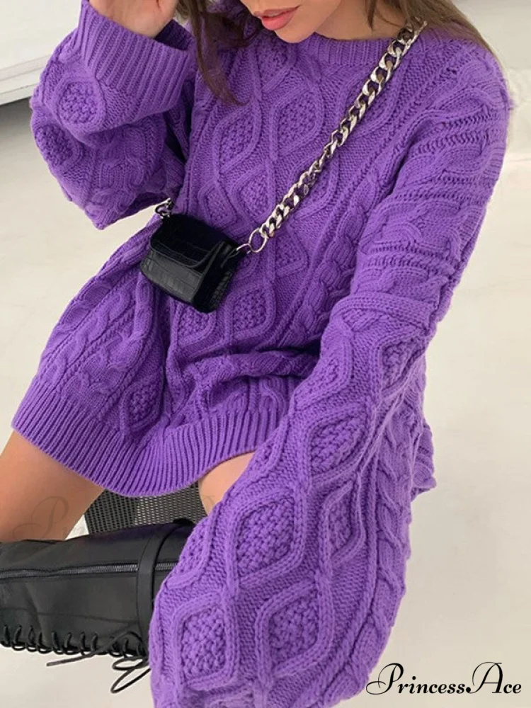 Cable Knit Leg Trendy Warmers With Flare - Image 10