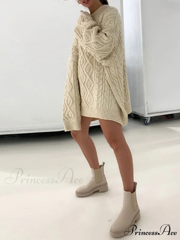 Cable Knit Leg Trendy Warmers With Flare - Image 11