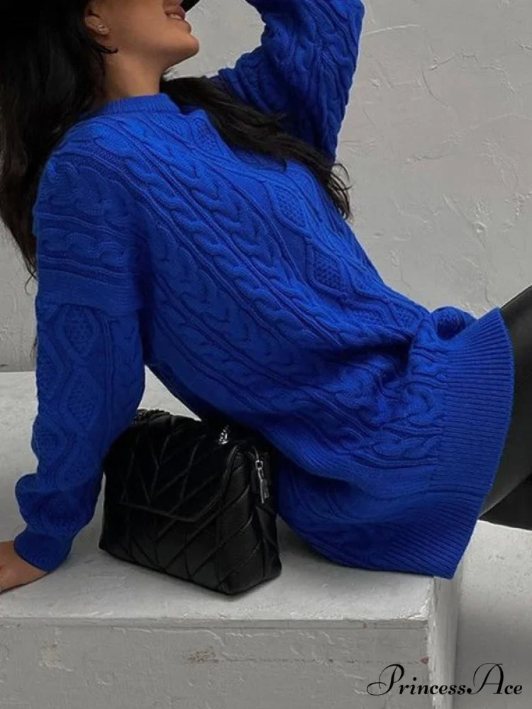 Cable Knit Leg Trendy Warmers With Flare - Image 3