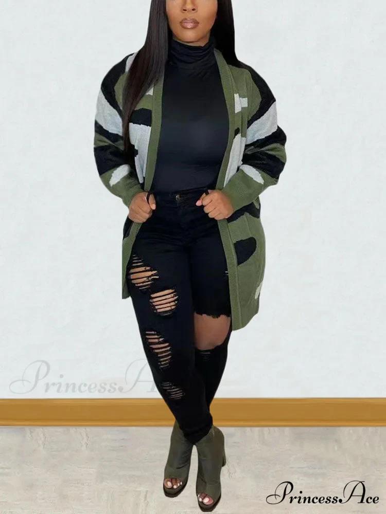 Camouflage Print Graceful Seamless Active Pants - Image 5