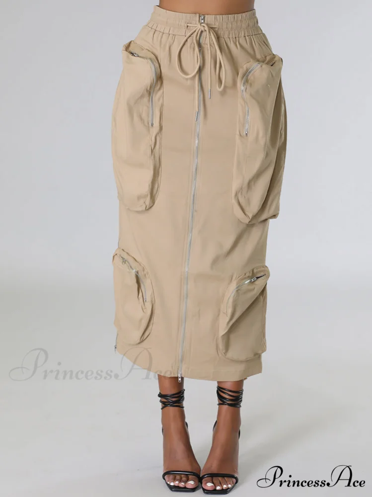 Cargo Pocket Graceful Micro Mini Skirt - Image 16