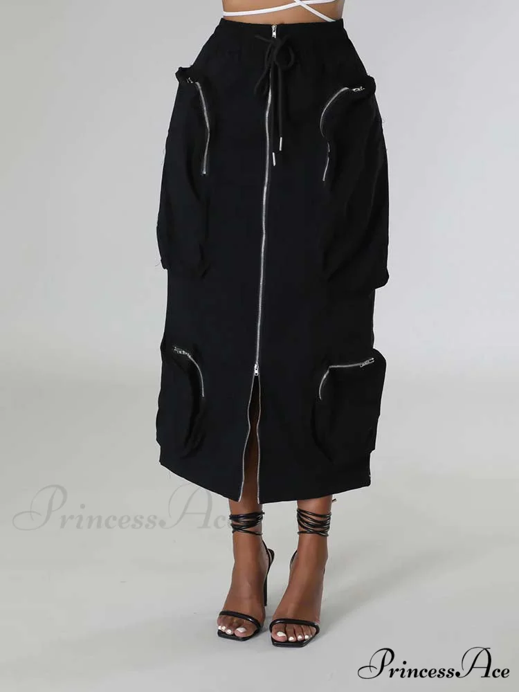 Cargo Pocket Graceful Micro Mini Skirt - Image 4
