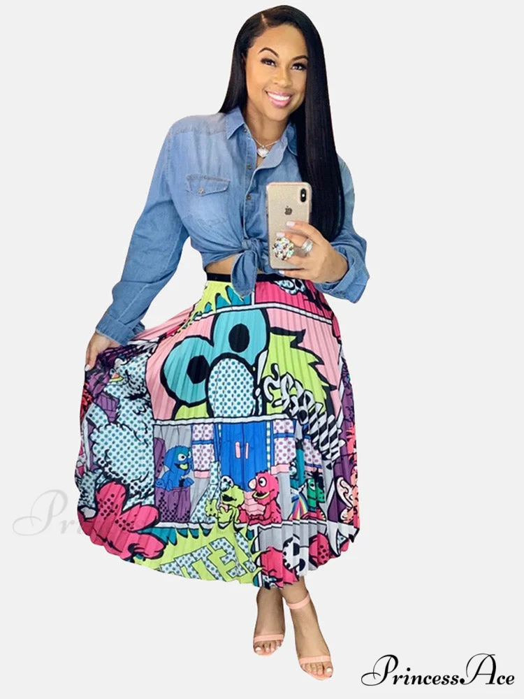 Cargo Pocket Graceful Zipper Skirt - Image 6