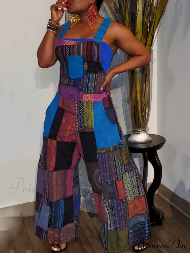 Casual Map Print Trendy Spaghetti Strap Maxi Dress - Image 5