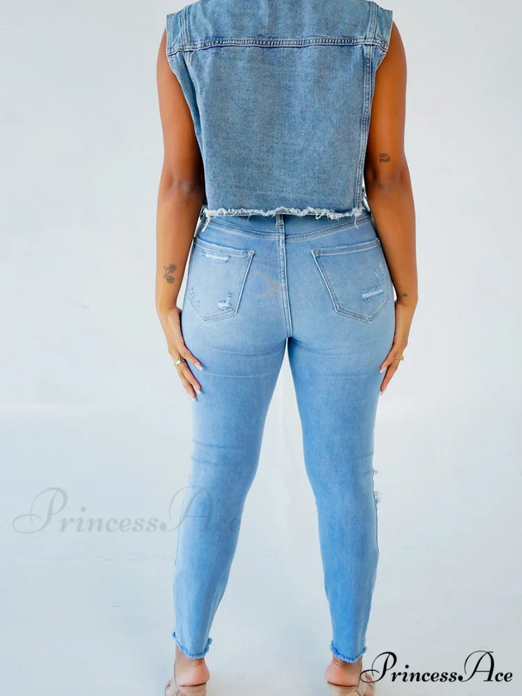 Casual Sleeveless Graceful Button Shirt Dress - Image 3