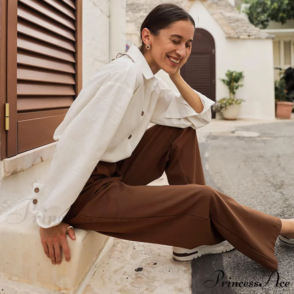 Classic High Graceful Waist Flare Jeans - Image 3