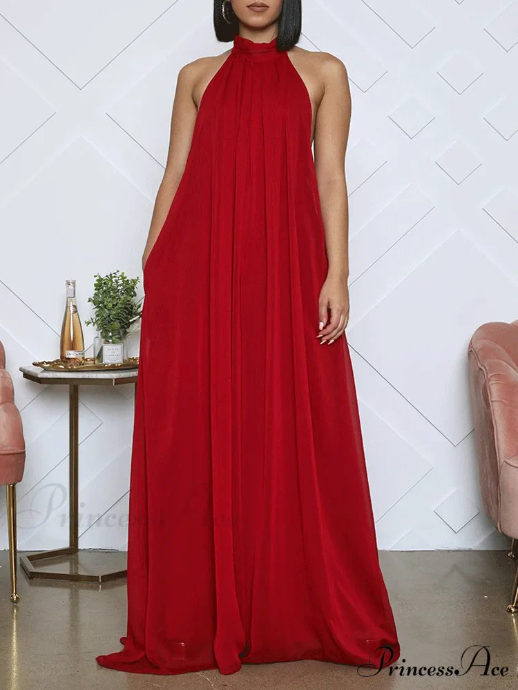 Halter Casual Graceful Maxi Dress - Image 19