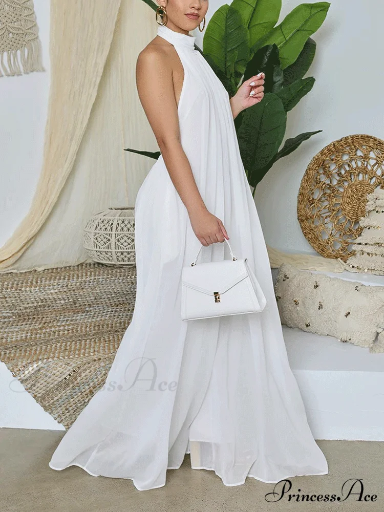 Halter Casual Graceful Maxi Dress - Image 2