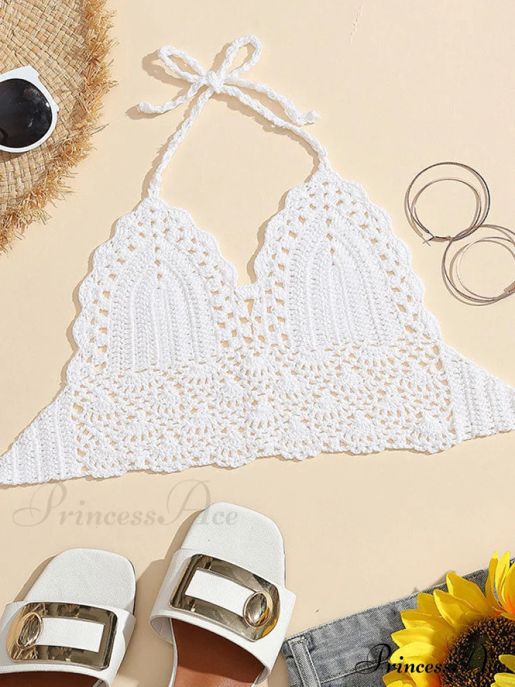 Halter Crochet Hollow Trendy Out Maxi Dress - Image 11