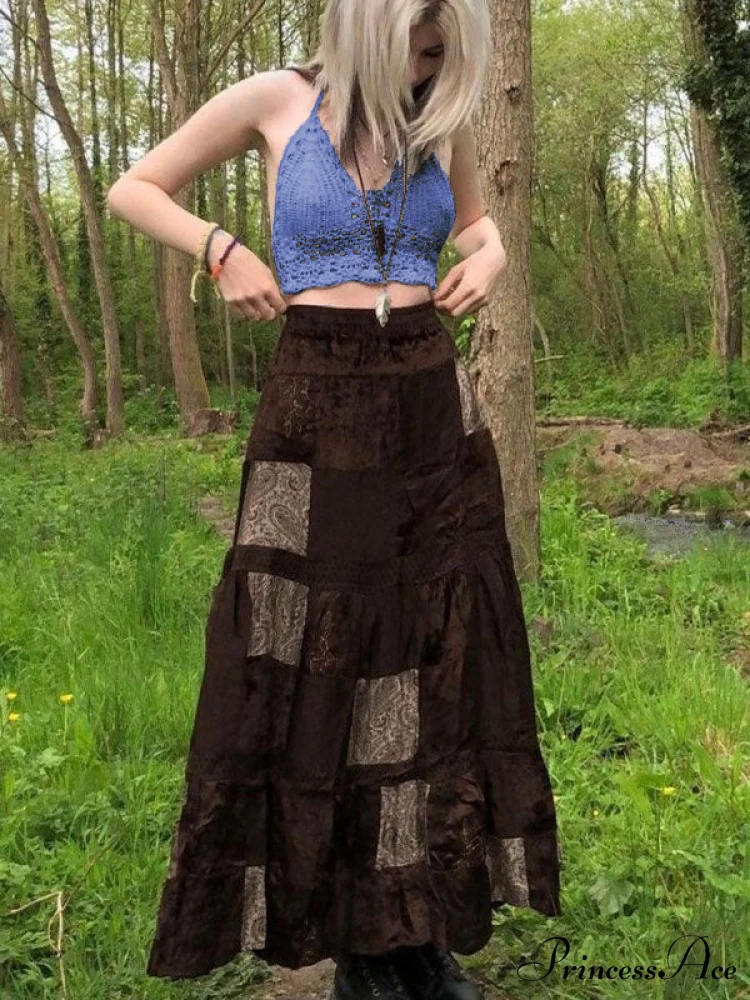 Halter Crochet Hollow Trendy Out Maxi Dress - Image 26