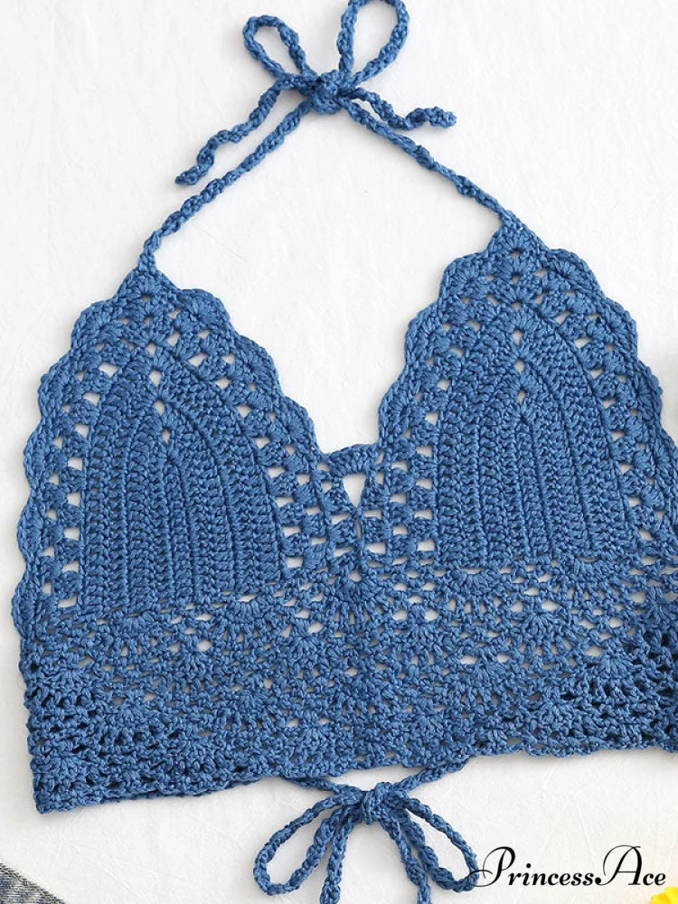Halter Crochet Hollow Trendy Out Maxi Dress - Image 27