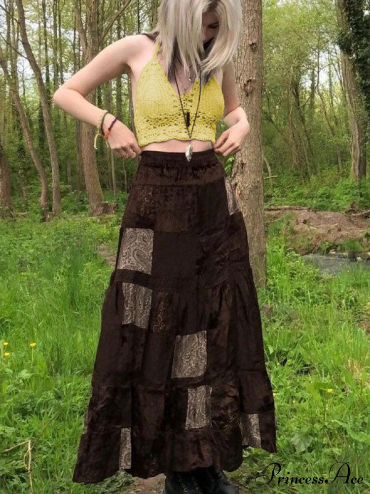 Halter Crochet Hollow Trendy Out Maxi Dress - Image 30