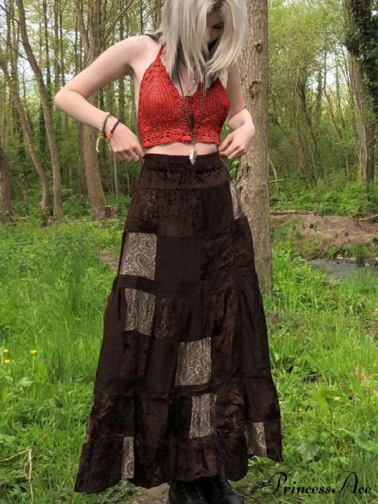 Halter Crochet Hollow Trendy Out Maxi Dress - Image 36