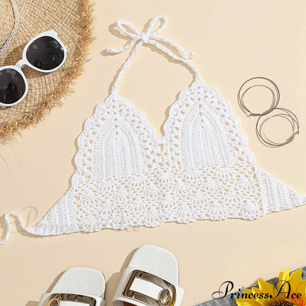 Halter Crochet Hollow Trendy Out Maxi Dress - Image 42