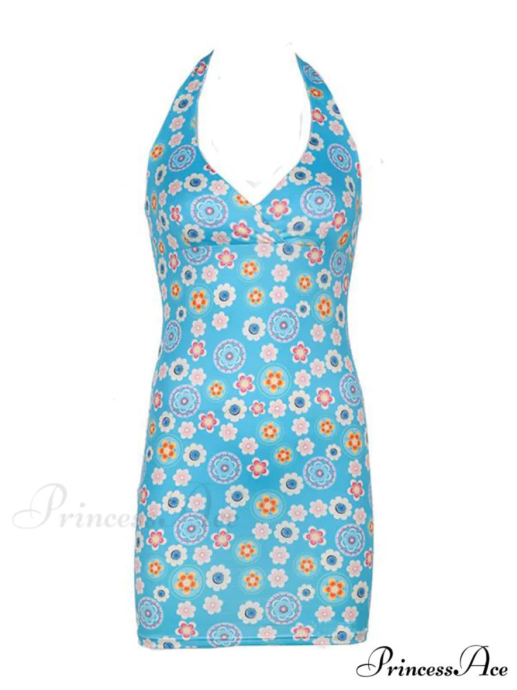 Halter Denim Graceful Corset Top - Image 4