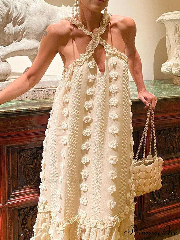 Halter Tassel Graceful Mini Dress - Image 6