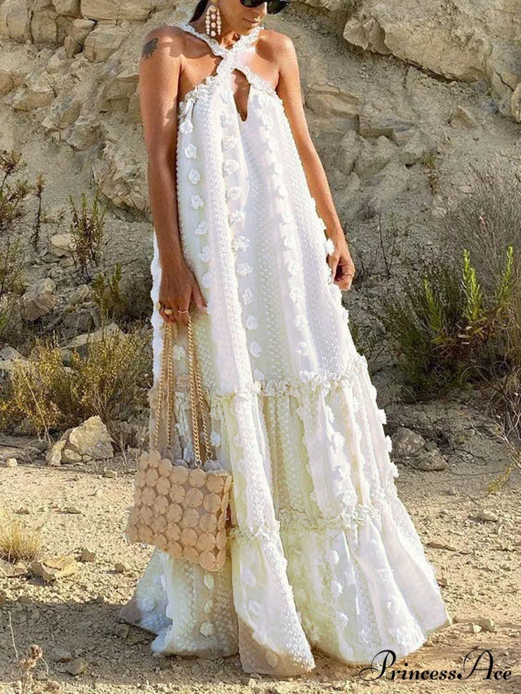 Halter Tassel Graceful Mini Dress - Image 7
