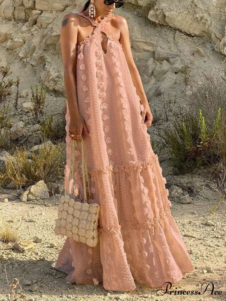 Halter Tassel Graceful Mini Dress - Image 8