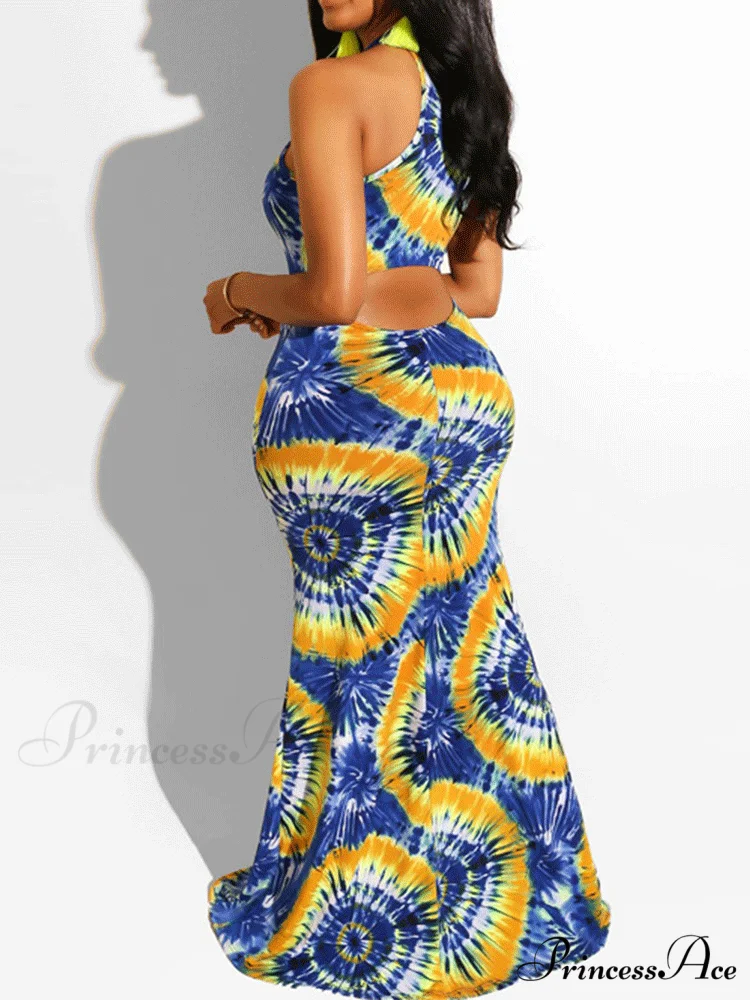 Halter Three-dimensional Graceful Floral Cake Dress - Image 13