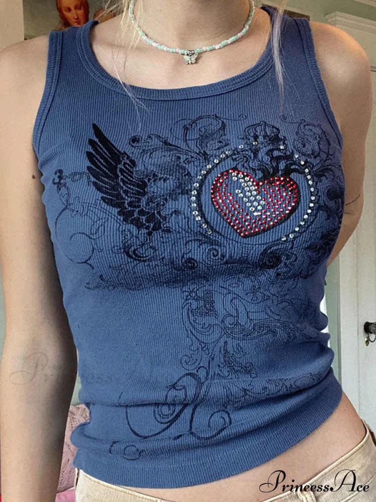 Heart Print Graceful White Crop Top - Image 7
