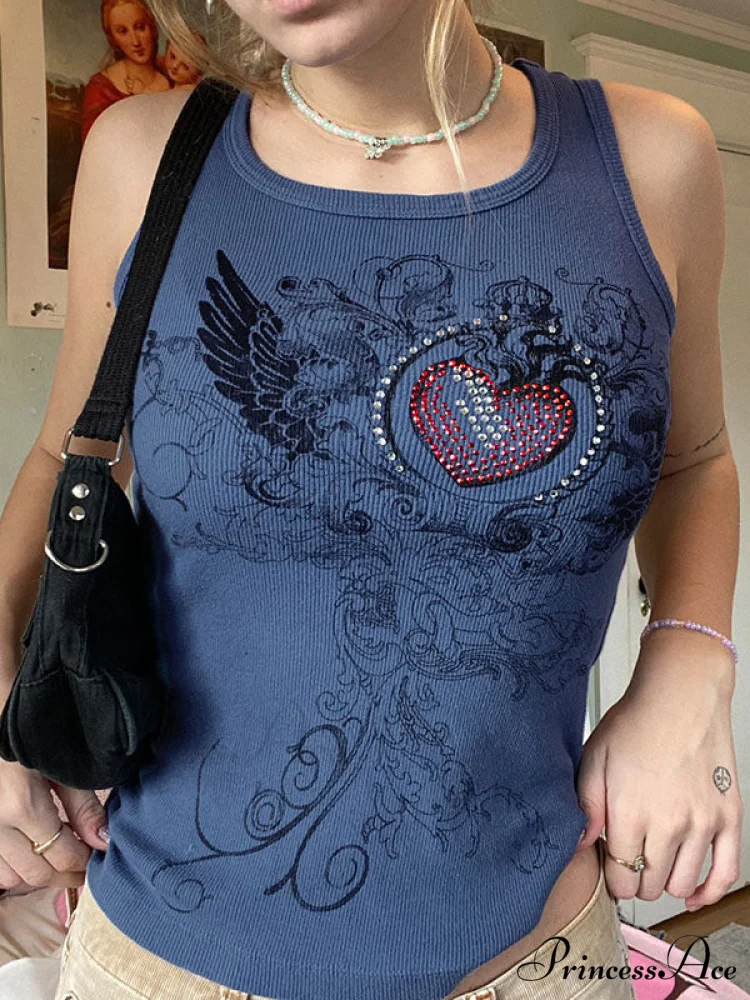 Heart Print Graceful White Crop Top - Image 8