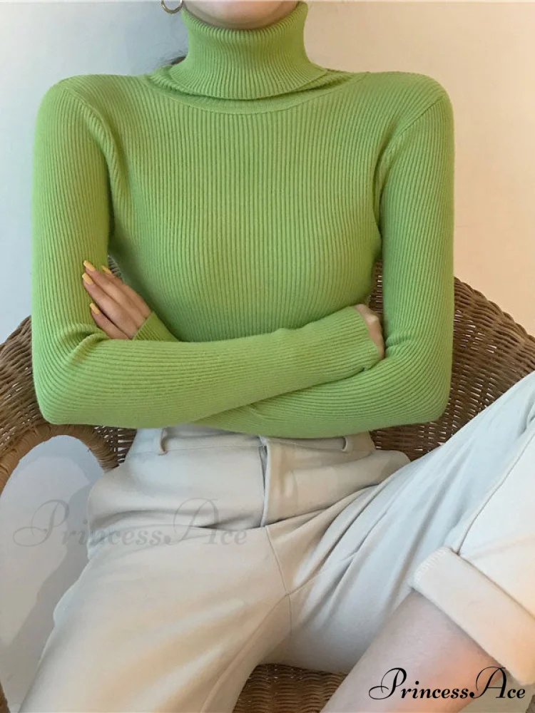 High Neck Bell Sleeve Sweater Wide Sophisticated Leg Pants Matching Set - Royal Blue - Image 13