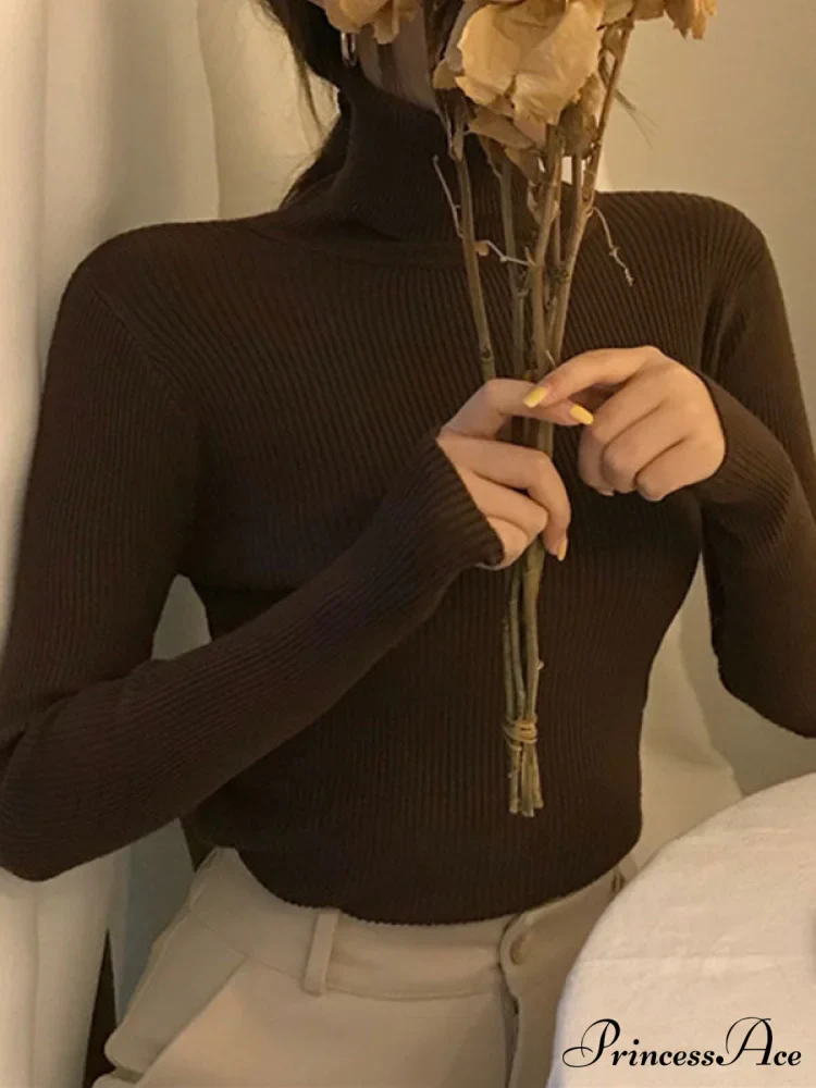 High Neck Bell Sleeve Sweater Wide Sophisticated Leg Pants Matching Set - Royal Blue - Image 17