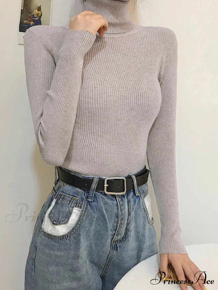 High Neck Bell Sleeve Sweater Wide Sophisticated Leg Pants Matching Set - Royal Blue - Image 23