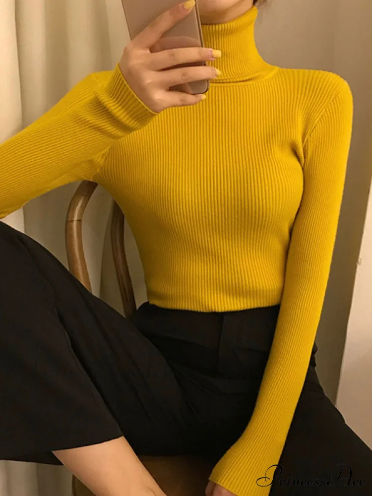 High Neck Bell Sleeve Sweater Wide Sophisticated Leg Pants Matching Set - Royal Blue - Image 27