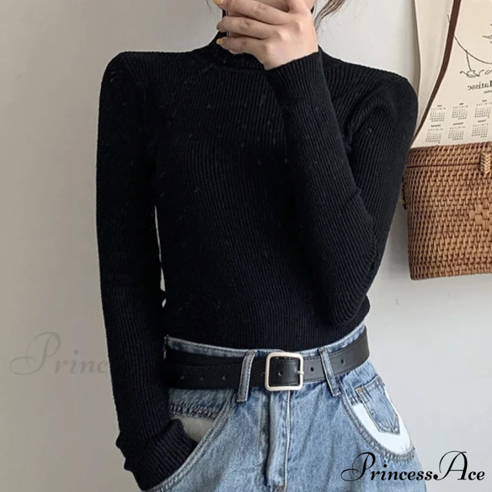 High Neck Bell Sleeve Sweater Wide Sophisticated Leg Pants Matching Set - Royal Blue - Image 36