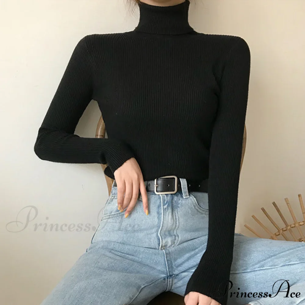 High Neck Bell Sleeve Sweater Wide Sophisticated Leg Pants Matching Set - Royal Blue - Image 37