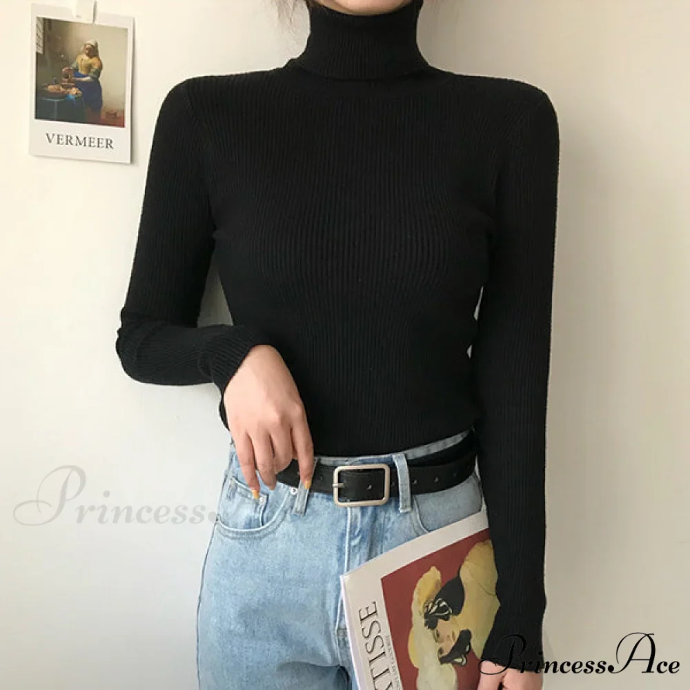 High Neck Bell Sleeve Sweater Wide Sophisticated Leg Pants Matching Set - Royal Blue - Image 38