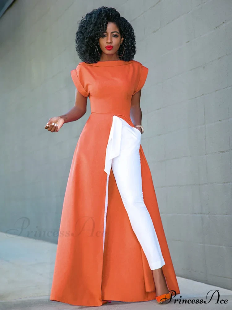 High Split Sleeveless Evening Modern Maxi Dress - White - Image 12